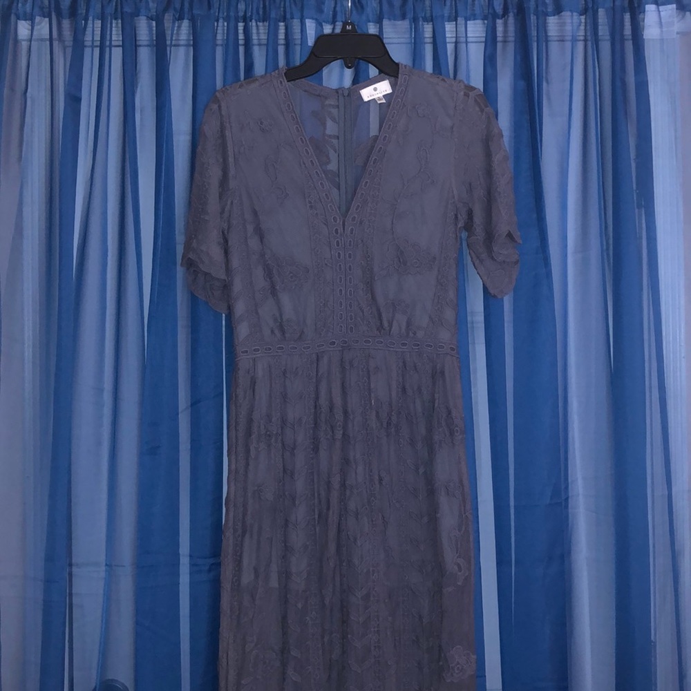 Socialite Purple Long Lace Romper